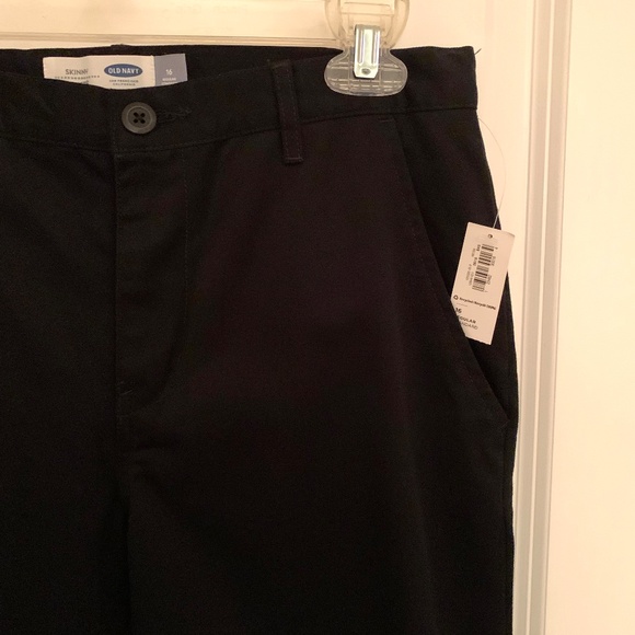 Old Navy Boys Skinny Black Pants Size 16R - Picture 3 of 10